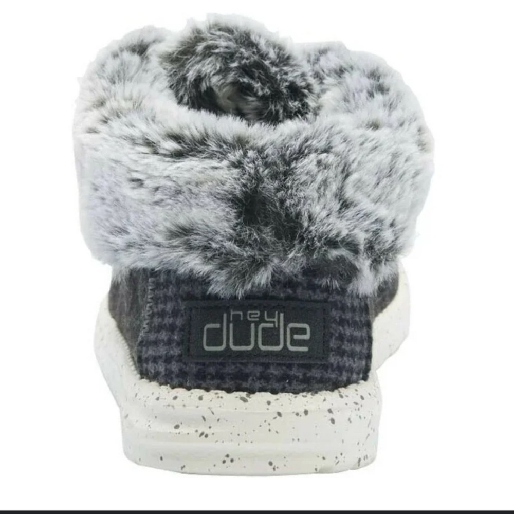 Hey Dude Gray Fur-Lined Shoes